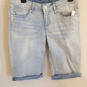 Seven7 Women Cuffed Bermuda Shorts NWT